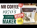 OLD 1970'S VINTAGE Mr Coffee CB600 Automatic Coffee Maker REVIEW and It Still Works