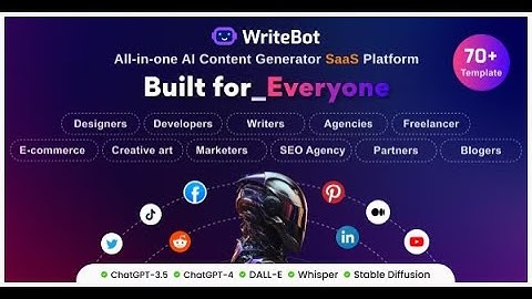 WriteBot   AI Content Generator SaaS Platform