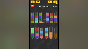 #new Water Color Sort Puzzle level 457 #WaterColorSortPuzzle #game #games
