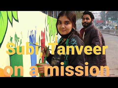 2 artists on misson to change Jamia Nagar residents mindset with their brush. CII is running project