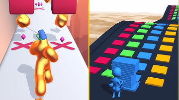 Blob Runner 3D Vs Stack Colors - All Levels Gameplay Android, iOS NEW UPDATE