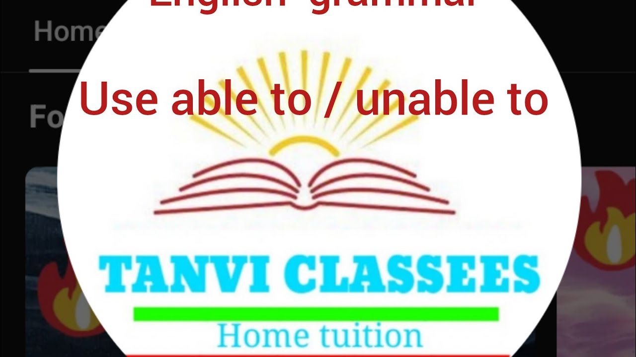 English grammar able/unable to - YouTube