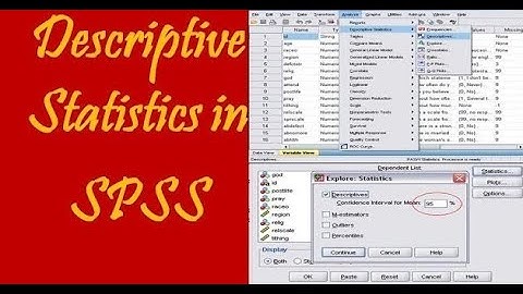 Descriptive Statistics in SPSS | SPSS Tutorials | Descriptive Analysis in SPSS | SPSS For Beginners