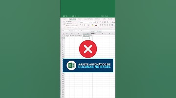 Ajuste Automático de Colunas no Excel. #excel #planilhas