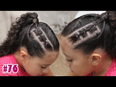 Penteado Infantil Fácil com Ligas de Silicone #25