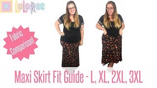 LuLaRoe Maxi Skirt - Fit Guide with ...