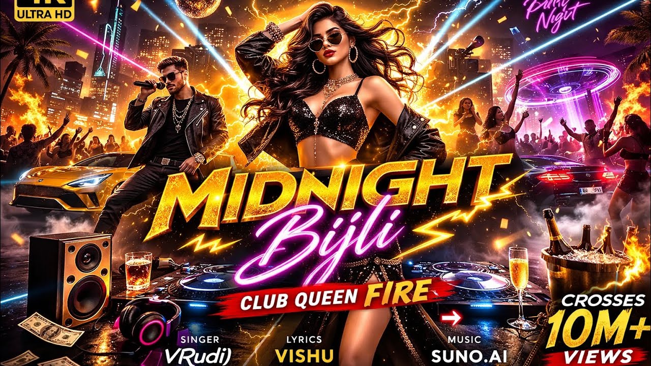 Midnight Bijli (Official Audio) ⚡ vRudii | Bollywood Item Song 2026 | Punjabi EDM Club Hit