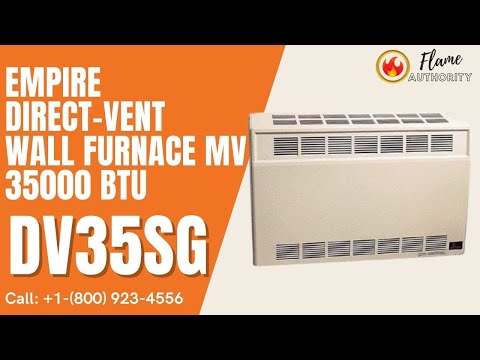 Empire Direct-Vent Wall Furnace MV 35000 BTU DV35SG - YouTube