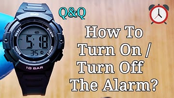 How To Turn On / Turn Off Alarm? | Q&Q Digital Sport Watch | Alarm Settings