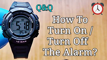 How To Turn On / Turn Off Alarm? | Q&Q Digital Sport Watch | Alarm Settings