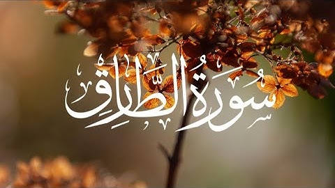 Surah At-Tariq | سورة الطارق |  (The Morning star) calming surah