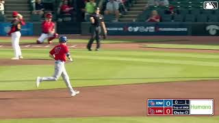 Owen Caissie slugs his fourth homer of the season