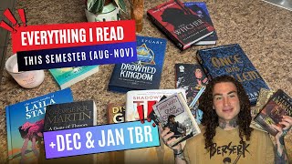 Everything I Have Read This Semester + Future Reads!!