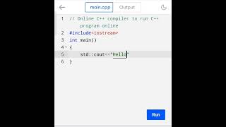 How to print Hello World in C++ #shorts #short #Studywithraj