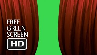 Free Green Screen  - Opening Curtain HD