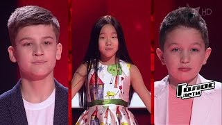 Федор Хвастов, Милана Пак и Рамиз Рулев «The Time of my Life» - Поединки - Голос.Дети - Сезон 4 Федор Хвастов, Милана Пак и Рамиз Рулев «The Time of my Life» - Поединки - Голос.Дети - Сезон 4