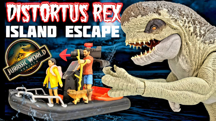 NEW D REX!!! Mattel Jurassic World Rebirth Distortus Rex Island Escape set Review!!!