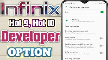 How to Infinix hot 9 hot 10 enable developer option || infinix hot 9 hot 10 developer option