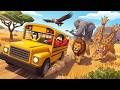 Yuta Mio Jadi Supir Bus Di Kebun Binatang Antar Pengunjung, Tapi Dikejar Binatang Buas! | ROBLOX