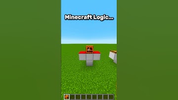 Minecraft Logic 🤔 #minecraft #minecraftlogic #minecraftshorts #gaming #shorts