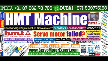 HMT India Siemens Repair Turning Resolver Replacement Servo Motor fault detection Drive Error code