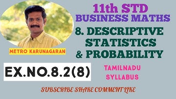 11th Std BM Ex.8.2(8) The first of three urns contains 7 white and 10 black balls, the second contai