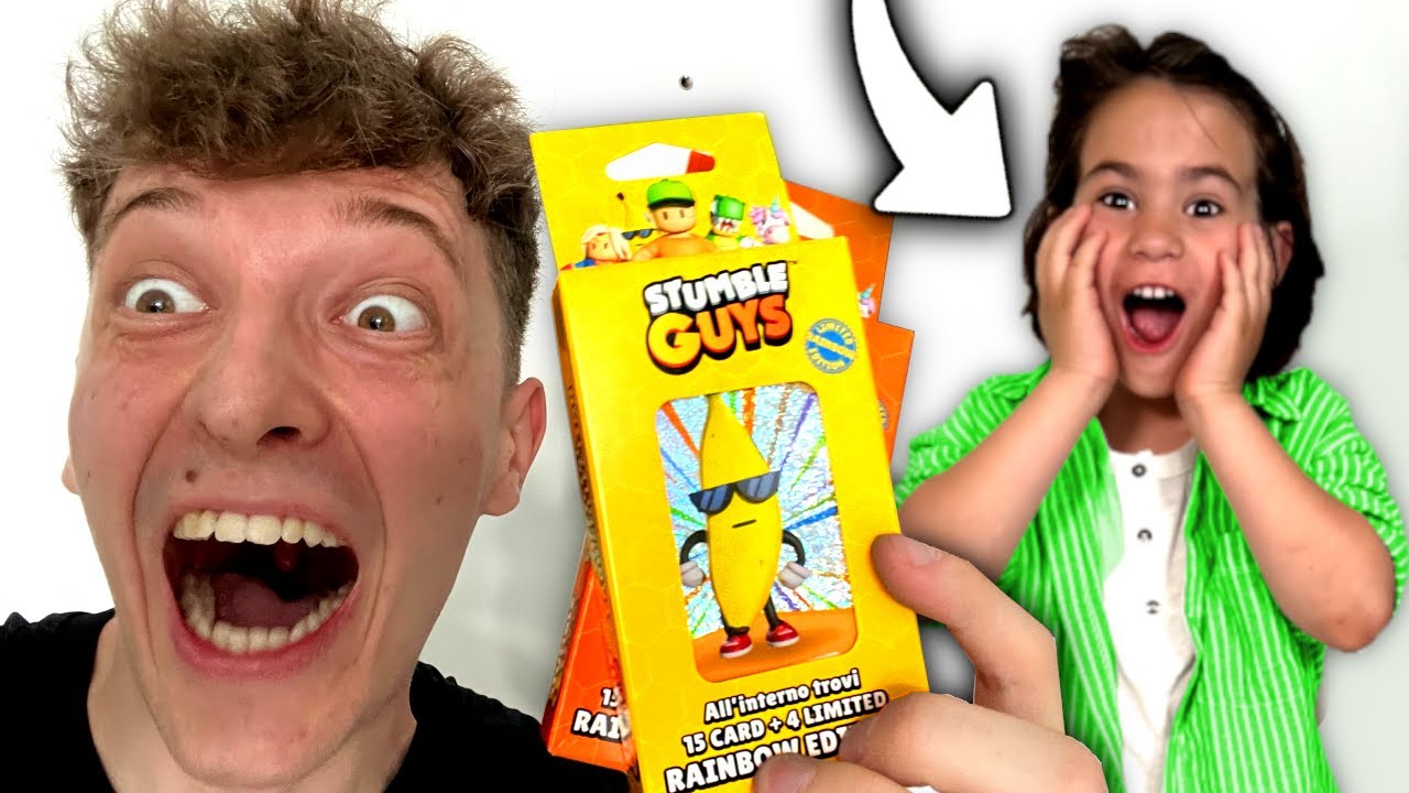 Ich ÜBERRASCHE mein JÜNGSTEN FAN mit seltenen STUMBLE GUYS PACKS...