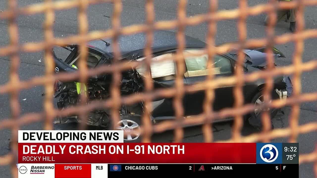 44-year-old killed after crash closed I-91 N in Rocky Hill - YouTube