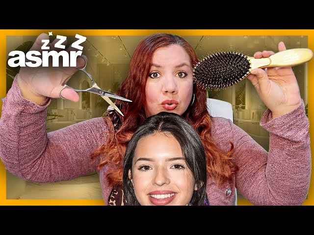 ASMR Haircut for ANGELA Aguilar | ASMR Roleplay in Spanish for SLEEPING