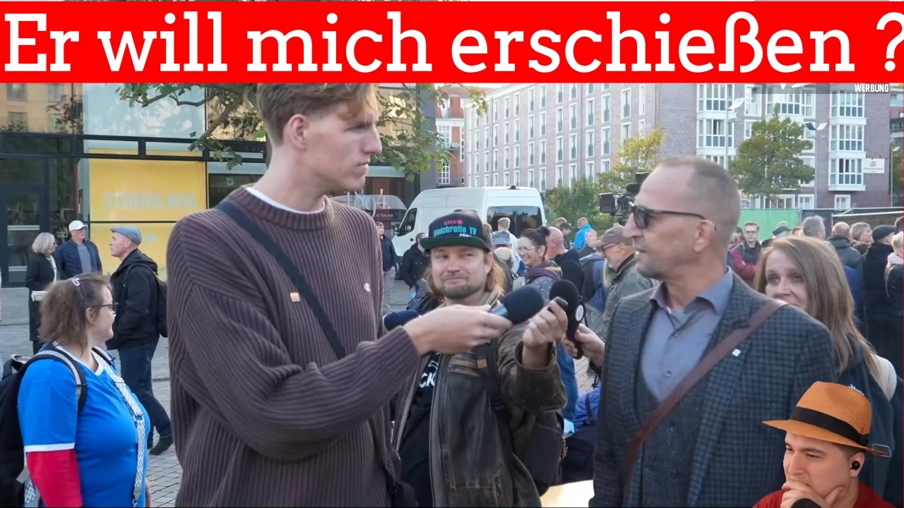 Er will mich erschießen... 💀 #reaction @vollmarcant #afd