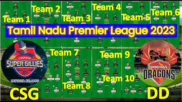 CSG VS DD Dream11 Prediction,csg VS dd Dream11,Chepauk Super Gillies vs Dindigul Dragons Dream11tips