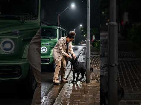 Passerby Rescues Dog From Rain Storm! #pets #animals