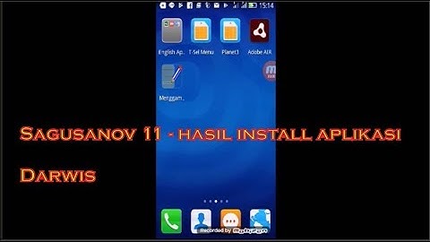 Hasil Install Aplikasi Output Adobe Flash Professional CS6 di Smartphone Android - Darwis