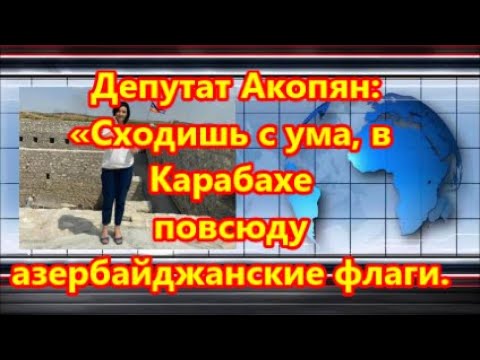 Депутат Акопян: «Сходишь с ума, в Карабахе повсюду азербайджанские флаги  А азербайджанцы едят ежеви