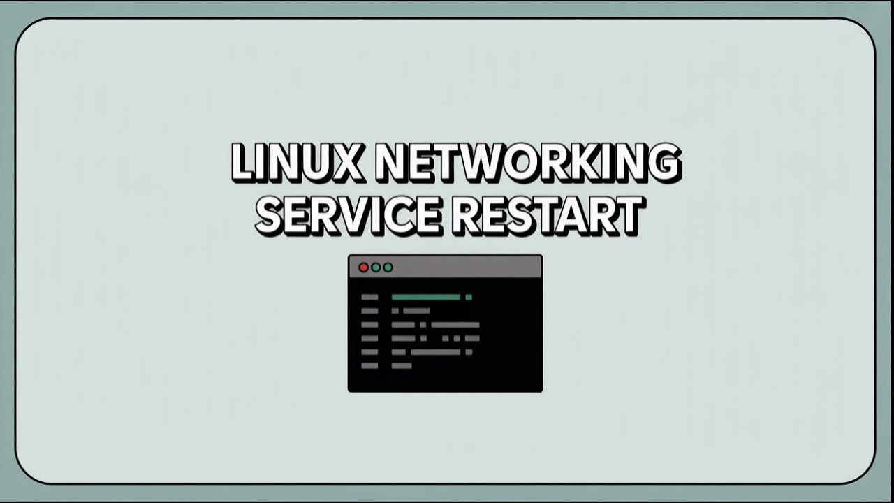 How to Restart the Networking Service in Linux – Quick & Clear Guide ...