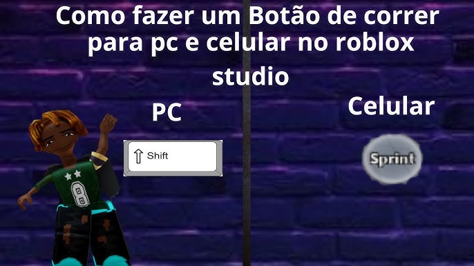 COMO FAZER O PERSONAGEM CORRER E AGACHAR ROBLOX STUDIO !! 