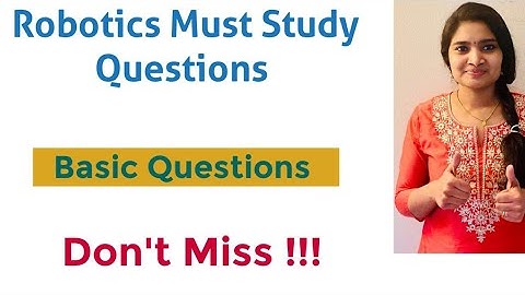 Robotics Interview Questions| Core Company preparations| Easy Electronics