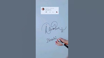 Ibrahim ♡ Name Signature Style #howtodraw #Shorts #artsy