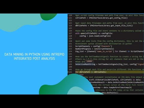 Data Mining in Python Using Intrepid Control Systems Integrated Post Analysis