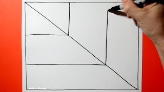 Daily Line Illusion #54 / Close up Leaf Pattern / Satisfying / Art Therapy