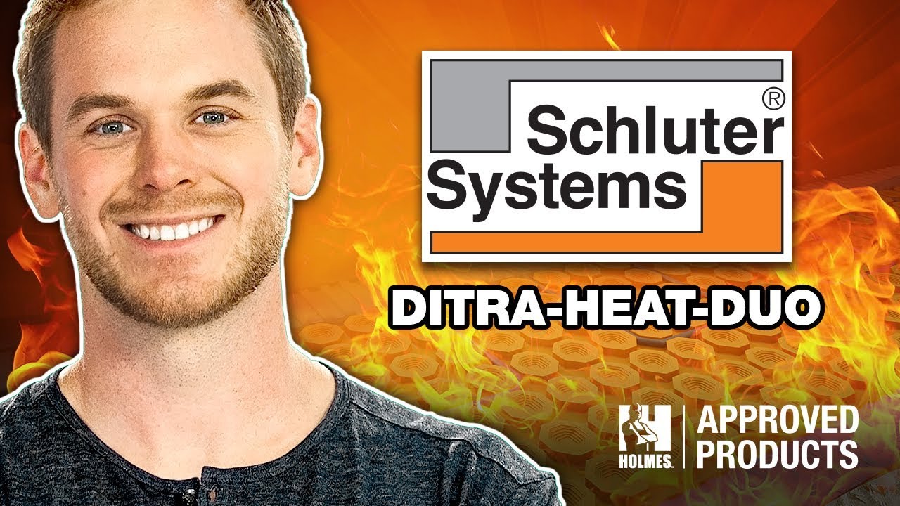 Mike Holmes Jr Explains How-To Have Warm Bathroom Flooring w/ Schluter ...