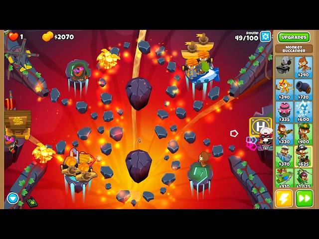 O ANEL INFERNAL COM BUFF PARECE HACK - Bloons TD 6 