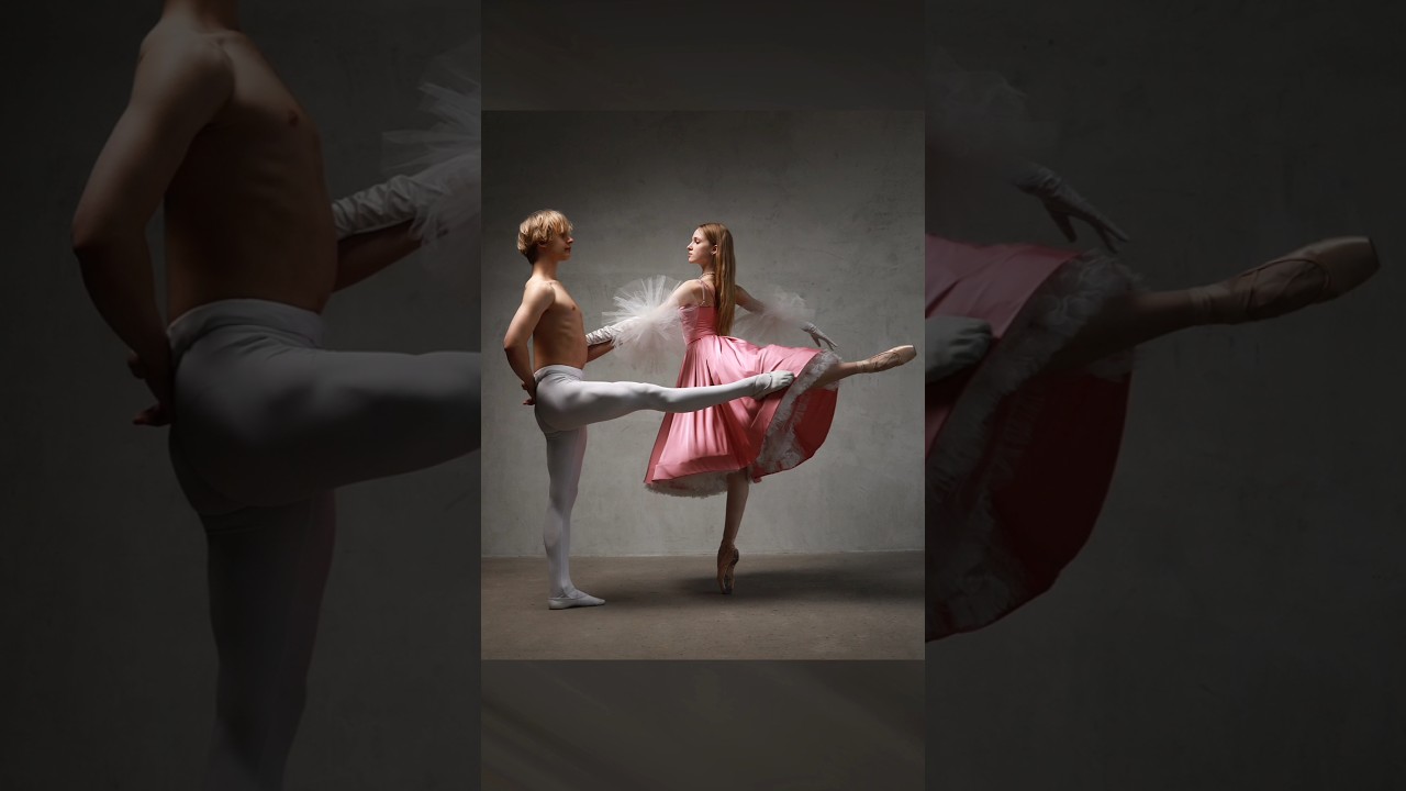🇺🇦 Model poses for photoshoot📸 Ballet. Models Alina and Ivan