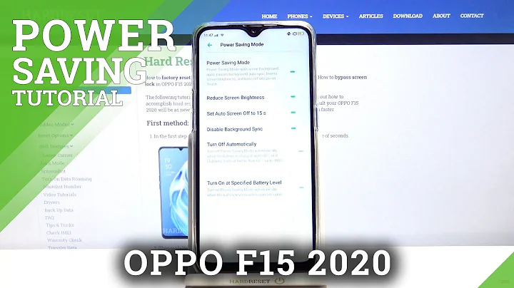 How to Activate Power Saving Mode in OPPO F15 2020 – Extend Battery Life