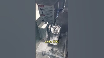 5-axis machine for closed blisks. #cnc #cncmachine #cncmilling #cncmachining #5axis  #aluminum #fyp