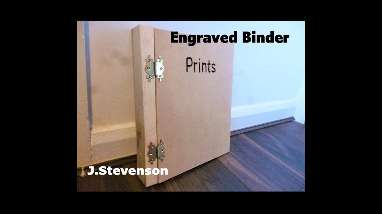 Wooden Engraved Binder