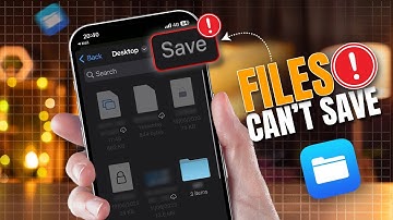 How To Fix Can’t Save Files in File App on iPhone | File app issues on IOS