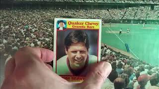 What Did Tom Seaver Do to Deserve This 1986 Topps Quaker Chewy Granola Bars Mess of a Card??