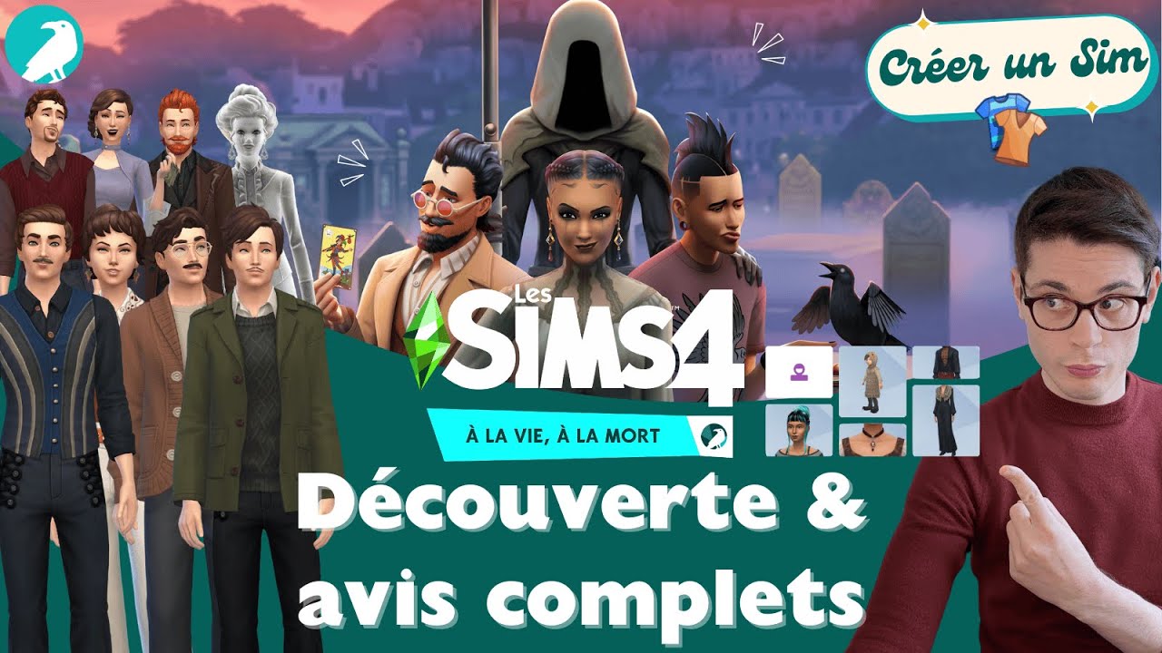 Les Sims 4 À la vie à la mort : Avis du Créer un Sim 🧥☠️ - YouTube