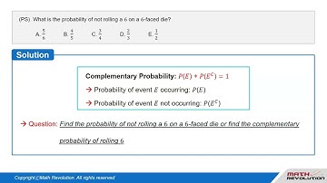 O5. Complementary Events and Probability